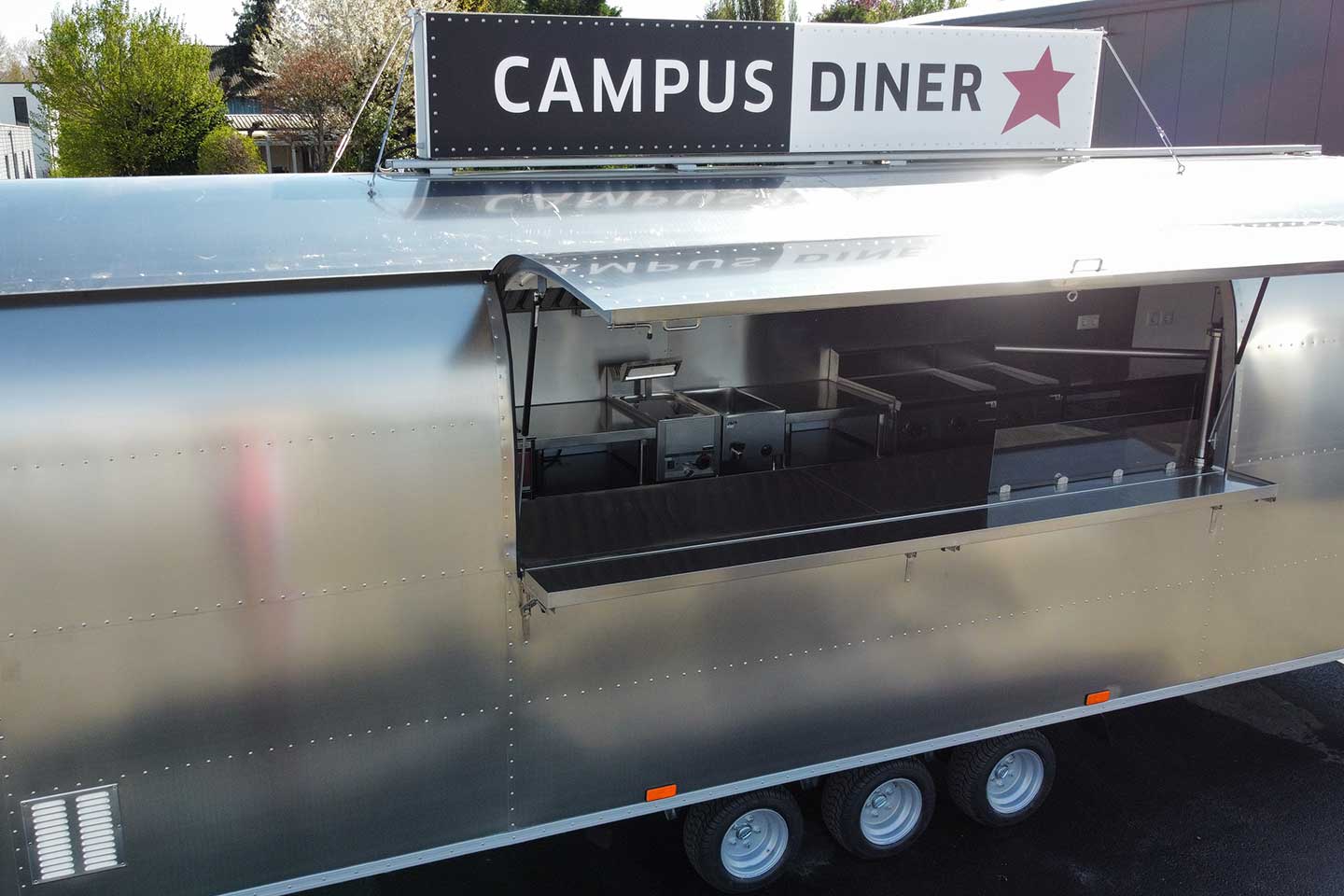 Silver BUDDY☆STAR - Diner, american Foodtrailer große Auswahl