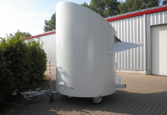 Verkaufsanhänger, rund