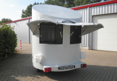 Verkaufsanhänger, rund