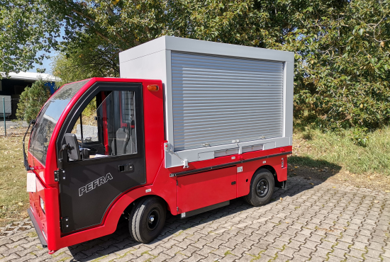 Verkaufwagen, Foodtruck: PEFRA Elektro-Verkaufsfahrzeug (Außensteher) - shopunits.de